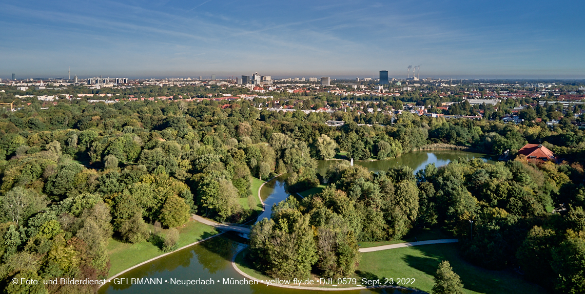 23.09.2022 - der Ostpark mir Biergarten und See in Neuperlach